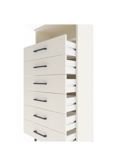 Arges Dolap Tek Raflı 6 Çekmeceli 60x30x134 Aytaşı-aytaşı Aytaşı