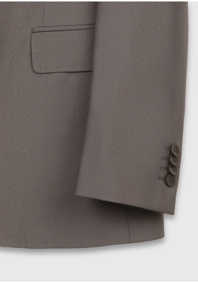 Ramsey Vizon Düz Zeroweight Slim Fit Yün Karışımlı Takım Elbise