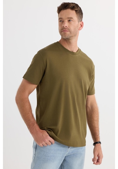 Tudors Unisex Relax Fit Rahat Kesim %100 Pamuk Yumuşak Dokulu Hafif Kalın Haki Bisiklet Yaka Tişört-34941 Haki Tudors Unisex Relax Fit Rahat Kesim %100 Pamuk Yumuşak Dokulu Hafif Kalın Haki Bisiklet Yaka Tişört-34941 Haki