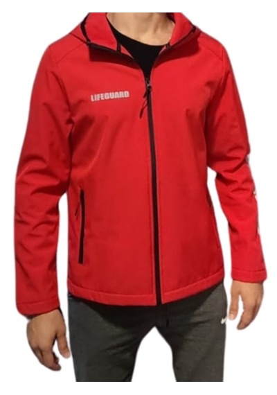 Lıfeguard Softshell Kapşonlu Mont Kırmızı