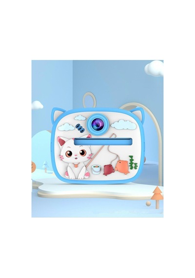 Çocuk Dijital Kamera Kedi Temalı Termal Yazıcılı 2.4 İnç Ekran Fotoğraf Video Selfie 3 Oyunlu Anında Baskı Makinesi Print Kamera Çift Kamera, Silikon Kılıf Çocuk Dijital Kamera Kedi Temalı Termal Yazıcılı 2.4 İnç Ekran Fotoğraf Video Selfie 3 Oyunlu Anında Baskı Makinesi Print Kamera Çift Kamera, Silikon Kılıf