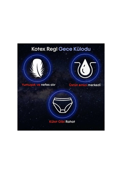 Regl Gece Külodu 2'li 3 Paket
