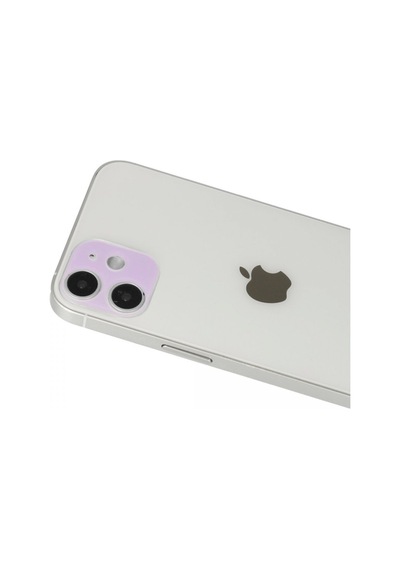 İphone 12 Rainbow Kamera Lens Koruma Cam - Mor