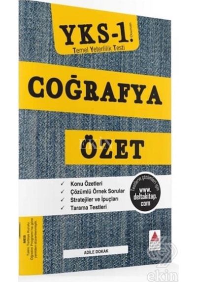 YKS 1.Oturum Coğrafya Özet TYT  -  Adile Dokak  -  Delta Kültür