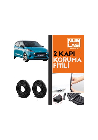 Hyundai İ10 2020-2025 İki Kapı Koruma Fitili Siyah Renk Numlas-a Kalite-nm2866