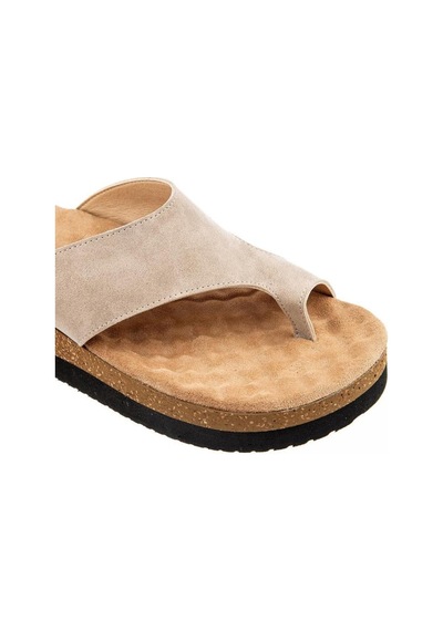 Muya Hora 34226-045 Anatomik Taban Parmak Arası Kadın Terlik Krem 36-40 Krem