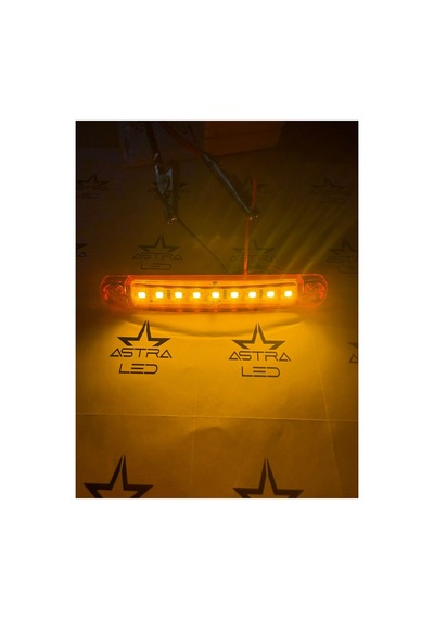 10 Adet 9 Led'li Parmak Led Turuncu Kamyon Tır Ve 12/24 Volt Araçlar Aksesuar Dorse & Etek Lambası