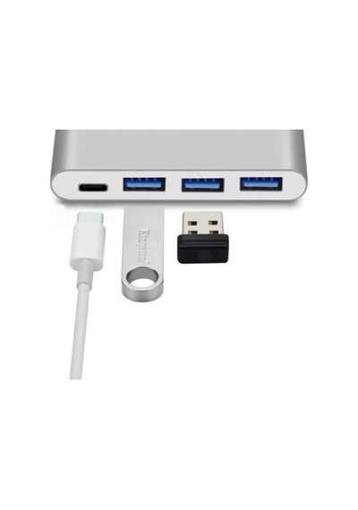 Usb 3.0 3 Port Çoklayıcı Dönüştürücü Çevirici Type C Usb Çoklayıcı