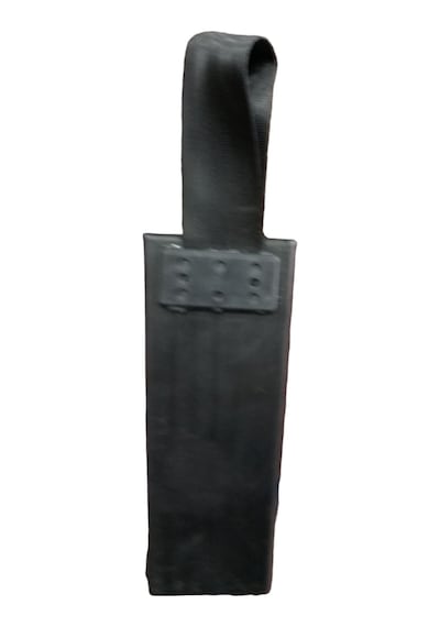 Plastik Bıçak Kütüğü 4 Lü Kasap Kütük Kurban Kütüklük 22x9x5cm Siyah