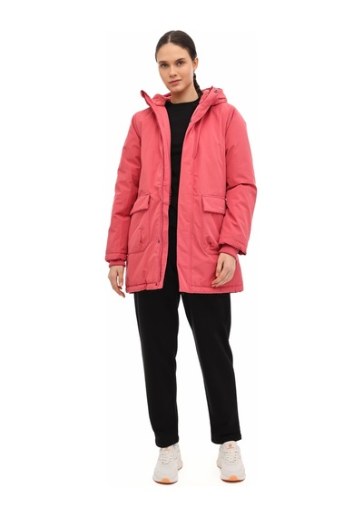 Lumberjack Wl 3nort 5pr Koyu Pembe Kadın Uzun Kaban 000000000102027592 Pembe