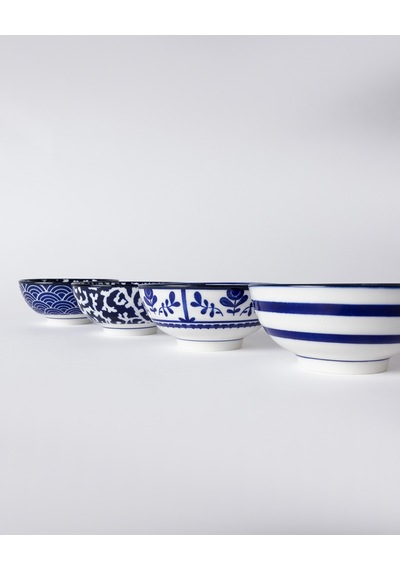 Reve Bleu Manon Kase Seti - Mavi/beyaz - 12 Cm 8684427358436 Çok Renkli