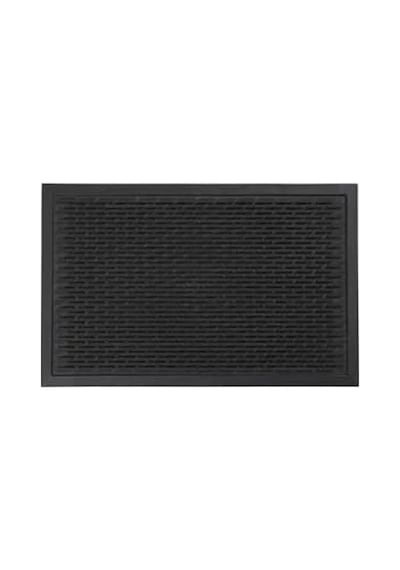 Dış Kapı Paspası, Siyah Pvc, 45x70 Cm, Dayanıklı Açık Bej