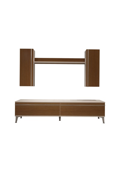Decoraktiv Eko 7 Mdf Std Silver Tv Ünitesi Tv Sehpası Beyaz - Ceviz