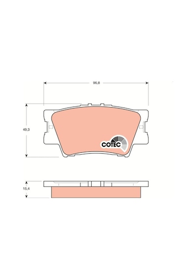 Trw Gdb3426 Arka Fren Balata Toyota Rav4 2.0l 1az-fe Aca30 Aca31 06-12 / 2.0l 1ad-ftv D4-d Ala40 12- 0446606070-0446606090-0446642060 1 Takım