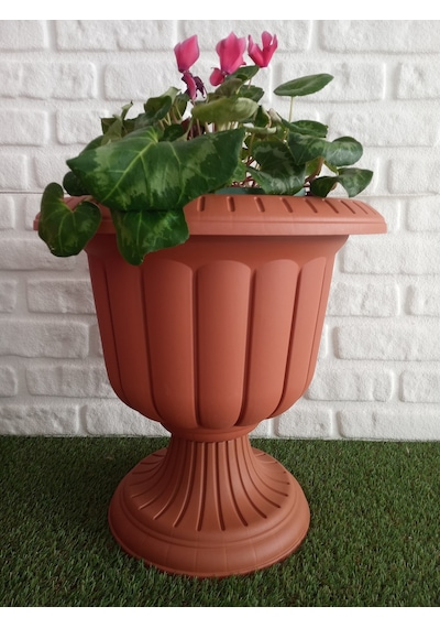 Nergis Saksı 25,3 Lt Dekoratif Saksı Balkon Saksısı Plastik Saksı