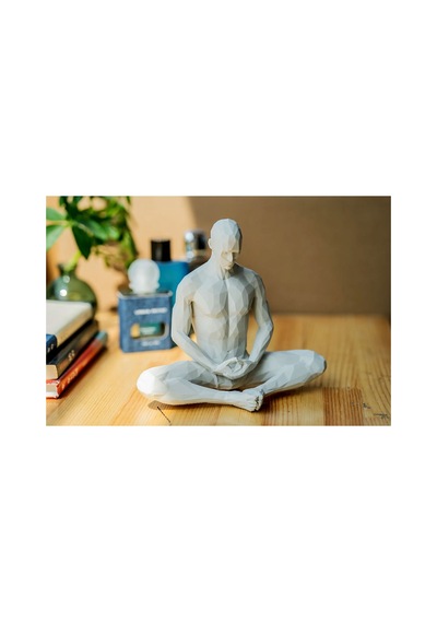 Meditasyon Heykeli Sukhasana Pozunda Modern Tasarım Figür 15 Cm Model1 - 696047183