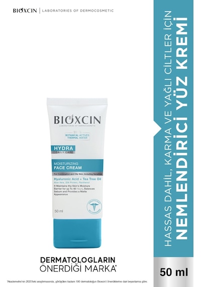 Bıoxcın Hydra Daıly Care Karma Ve Yağlı Ciltler İçin Nemlendirici Krem 50 ML