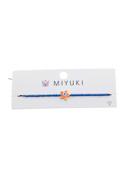 Altın Renk Yıldız Turuncu Mineli Model Miyuki Bileklik - 2952