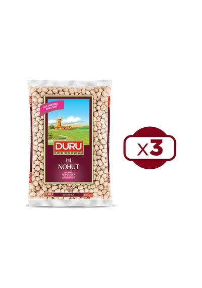 Duru İri Nohut 3 x 1 KG