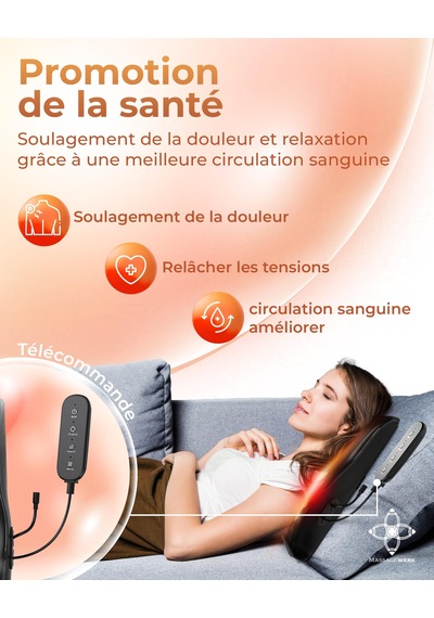 Massagewerk Shiatsu Sırt Ve Boyun Masajı Isı Fonksiyonlu Elektrikli Boyun Masajı Ergonomik, Kas Gerginliğini Ve Ağrıyı Gidermek İçin İdeal Gri Massagewerk Shiatsu Sırt Ve Boyun Masajı Isı Fonksiyonlu Elektrikli Boyun Masajı Ergonomik, Kas Gerginliğini Ve Ağrıyı Gidermek İçin İdeal Gri