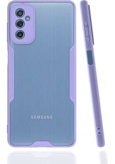 Cosmotex Newface Samsung Galaxy Uyumlu  M52 5g Kılıf Platin Silikon - Lila