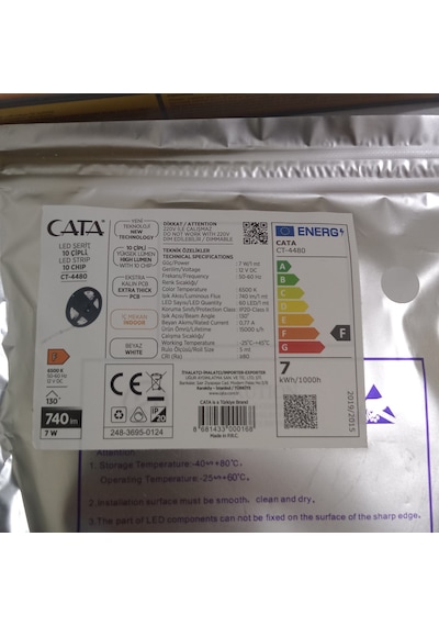 Cata 15 Metre Beyaz Şerit Led Ve Trafo