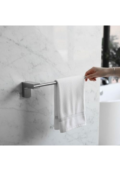 Havluluk Krom 35 Cm Vidalı Duvara Monte Paslanmaz Duvar Tipi Mutfak Banyo Havlu Aparatı Çok Renkli