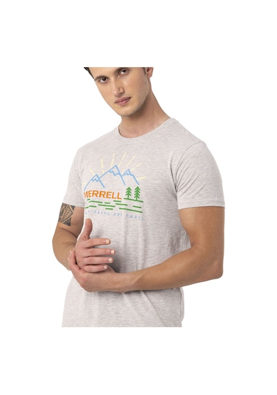 Merrell Merrell Erkek Günlük Giyim Tişört Tobi Açık Gri 23394 Gri