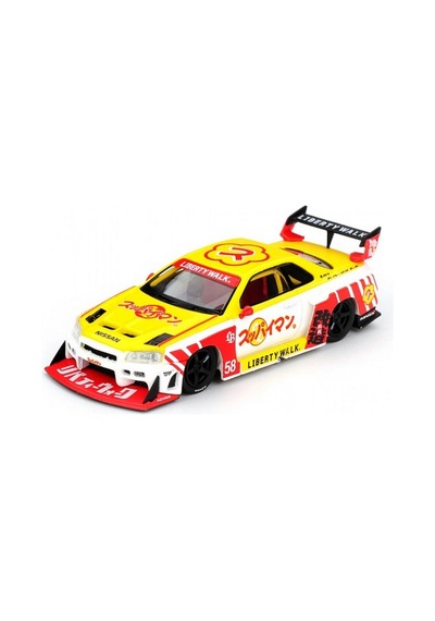 Mini Gt Nissan Skyline Lb-er34 1/64 Super Silhouette Suppaiman Okinawa Model Araba 7,2 Cm