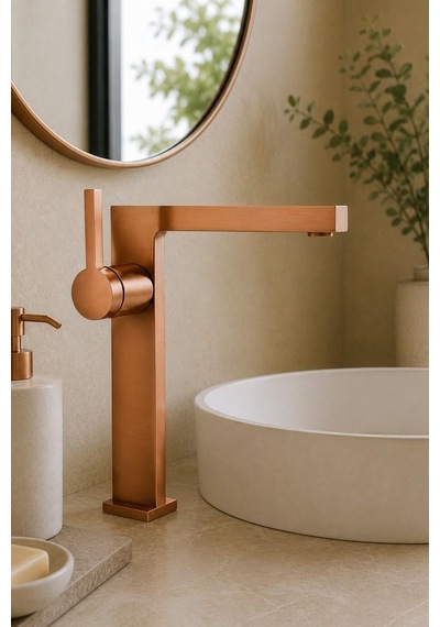 Sera Uzun Lavabo Bataryası Parlak Rose