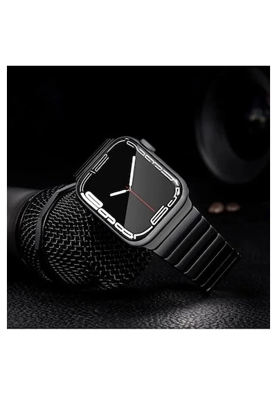 Apple Uyumlu Watch  11-10 46mm 6 7 8 Se Ultra   42 44 45 49mm Titanyum Çelik Paslanmaz Kordon