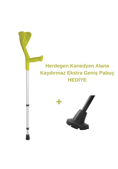 Fransız Herdegen Evolution & Fun Koltuk Değneği / Kanedyen 1 Adet Yeşil