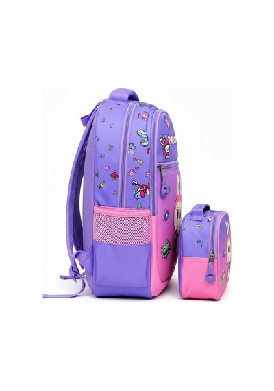 Waddell Pembe Mor The Love Bubu Desenli İlkokul Sırt Ve Beslenme Çantası 25212