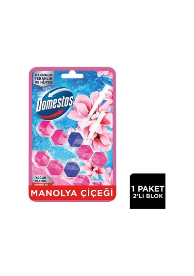 4 Adet Domestos Wc Blok Yoğun Parfümlü Manolya Çiçeği 2x50g