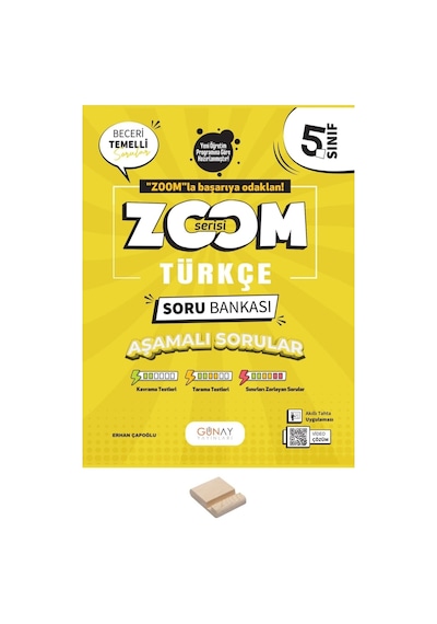 5. Sınıf Zoom Serisi Türkçe Soru Bankası + Telefon Standı