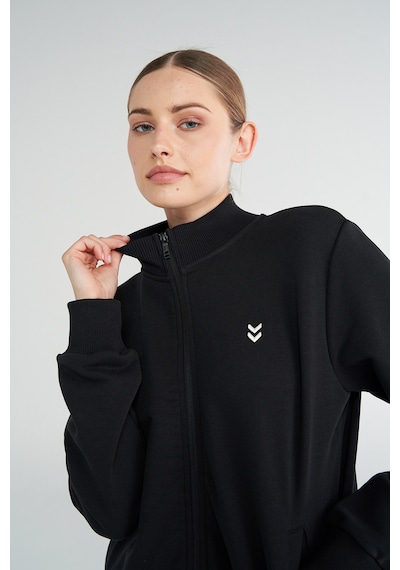 Hummel Pulse Female Fermuarlı Sweatshırt 922423-2001 Siyah