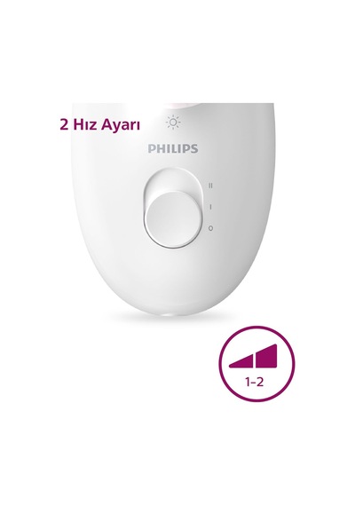 Bre255/05 Kablolu Epilatör,bacak İçin Kullanım,ışık Özellikli,3 Ek Parçalı,2 Hız Ayarı