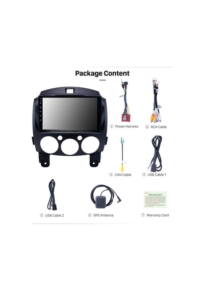 Mazda 2 2010+ Uyumlumultimedya Navigasyon Usb Kamera Carplayer