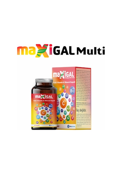 Maxigal Multivitamin Multimineral 30 Kapsül