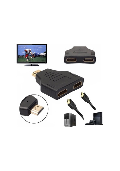 Hdmi Çoklayıcı Çoğaltıcı 2 Giriş 1 Çıkış 2 Port Çoğaltıcı Hub