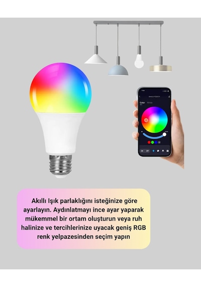Northcity Uzaktan Kumandalı Akıllı Led Ampul - Wi-fi, Rgbw, Enerji Tasarruflu Diğer