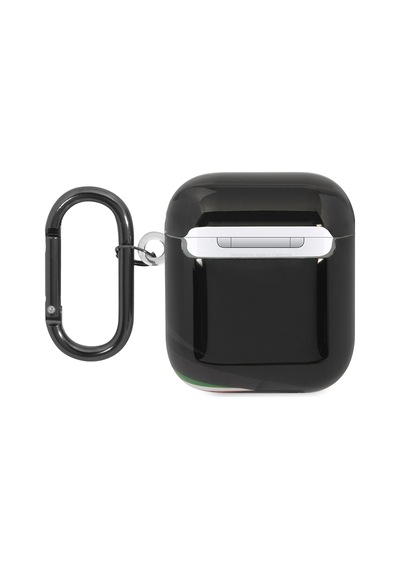 Apple Uyumlu AirPods Kılıf Ferrari Lisanslı Iml Baskılı Klasik Logolu Kılıf Siyah