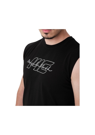 Musclecloth Icon Kolsuz T-shirt Siyah Siyah