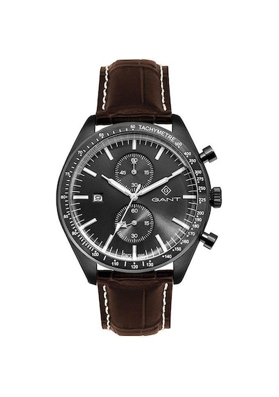 Gant G142005 43 Mm Kahverengi Deri Kordonlu Kronolu Erkek Kol Saati