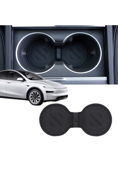 Tesla Juniper Orta Konsol Bardak Tutucu Alt Silikon Pedi Siyah