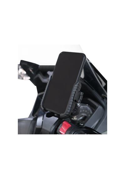Gp Kompozit Honda Forza 250 2018-2025 Uyumlu Titreşim Modüllü Telefon Tutucu Siyah Siyah