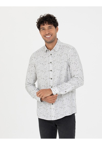 Pierre Cardin Erkek Gri Gömlek Desenli 50276009-vr024 Gri Pierre Cardin Erkek Gri Gömlek Desenli 50276009-vr024 Gri