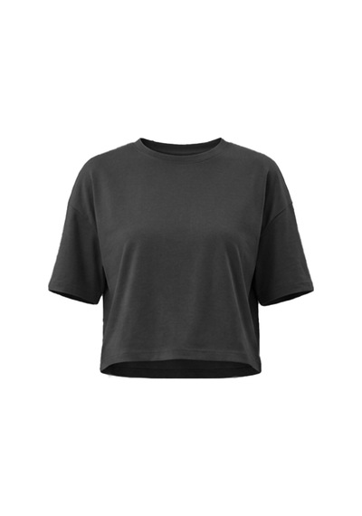 Cottonhıll Premium - Sway Collection Siyah Modal Bisiklet Yaka Tişört