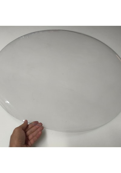 Yuvarlak 3,5mm Şeffaf Kalın Pvc Masa Örtüsü Kaymaz Koruyucu Şeffaf