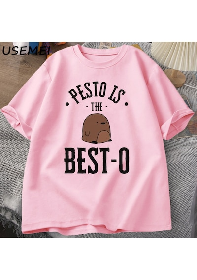 Flood Of Style Petso En Iyi Tişörtleri Erkekler Rahat Pamuk Kısa Kollu Tee Unisex Baskı T-shirt Sokak Pembe